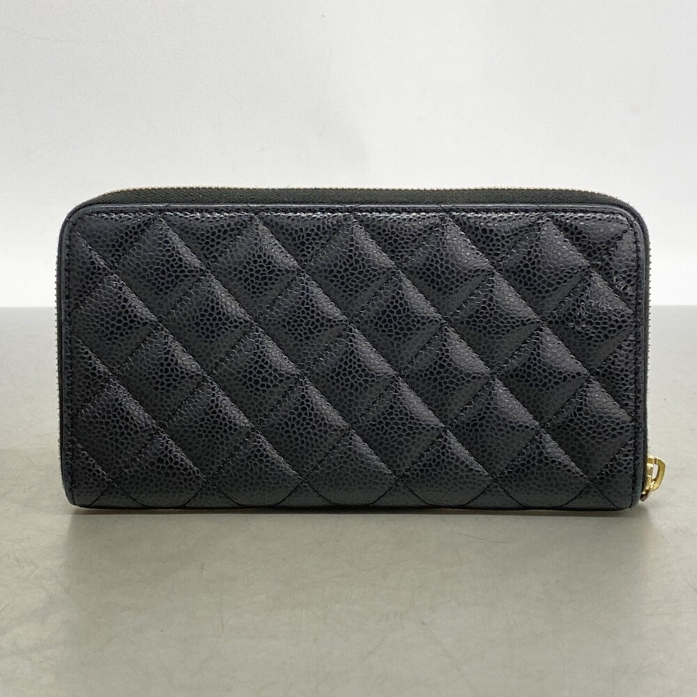 CHANEL Authentic Black Caviar Leather Wallet - Picture 8 of 8
